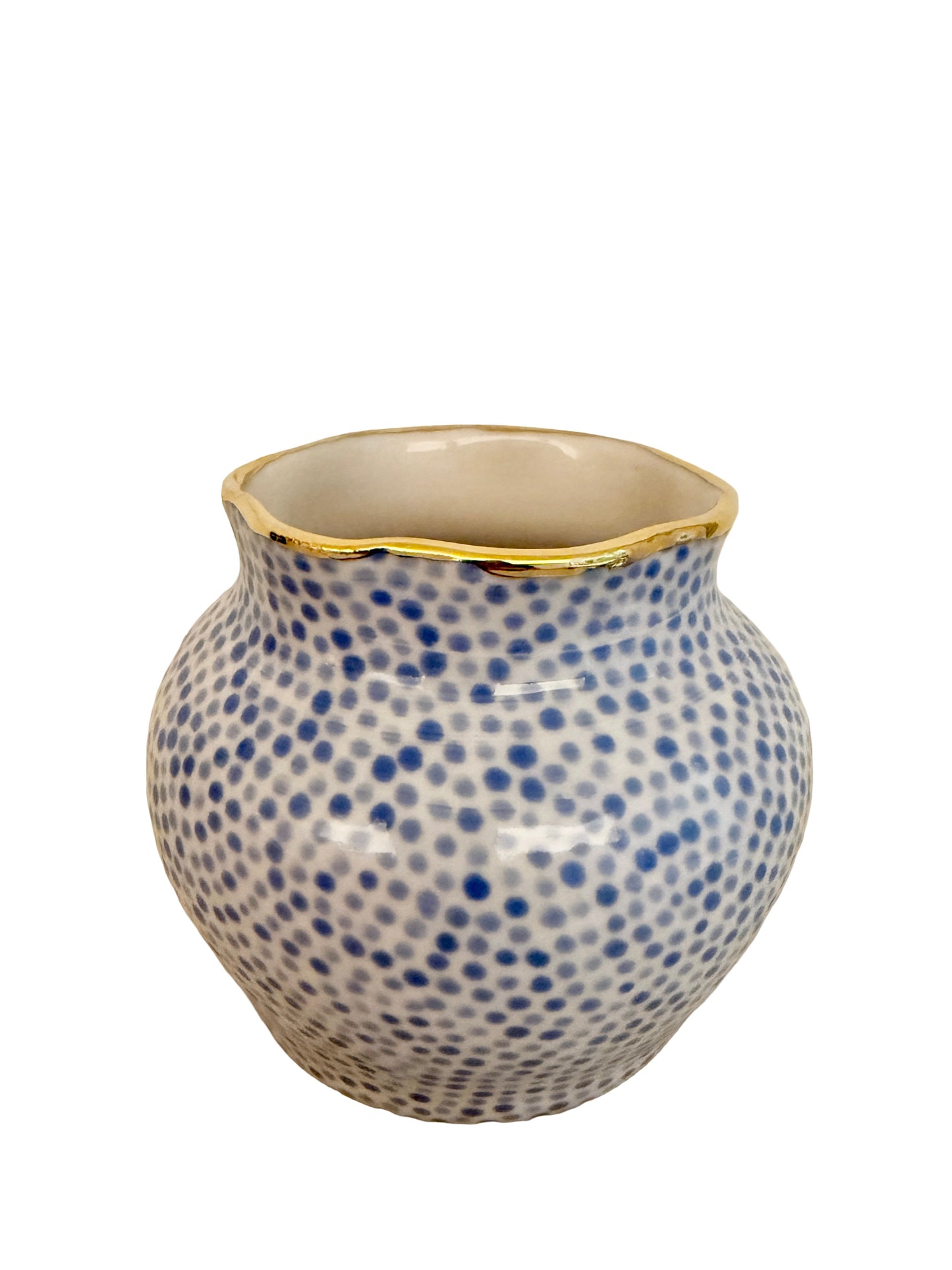 Light Blue Dot Mini Vase