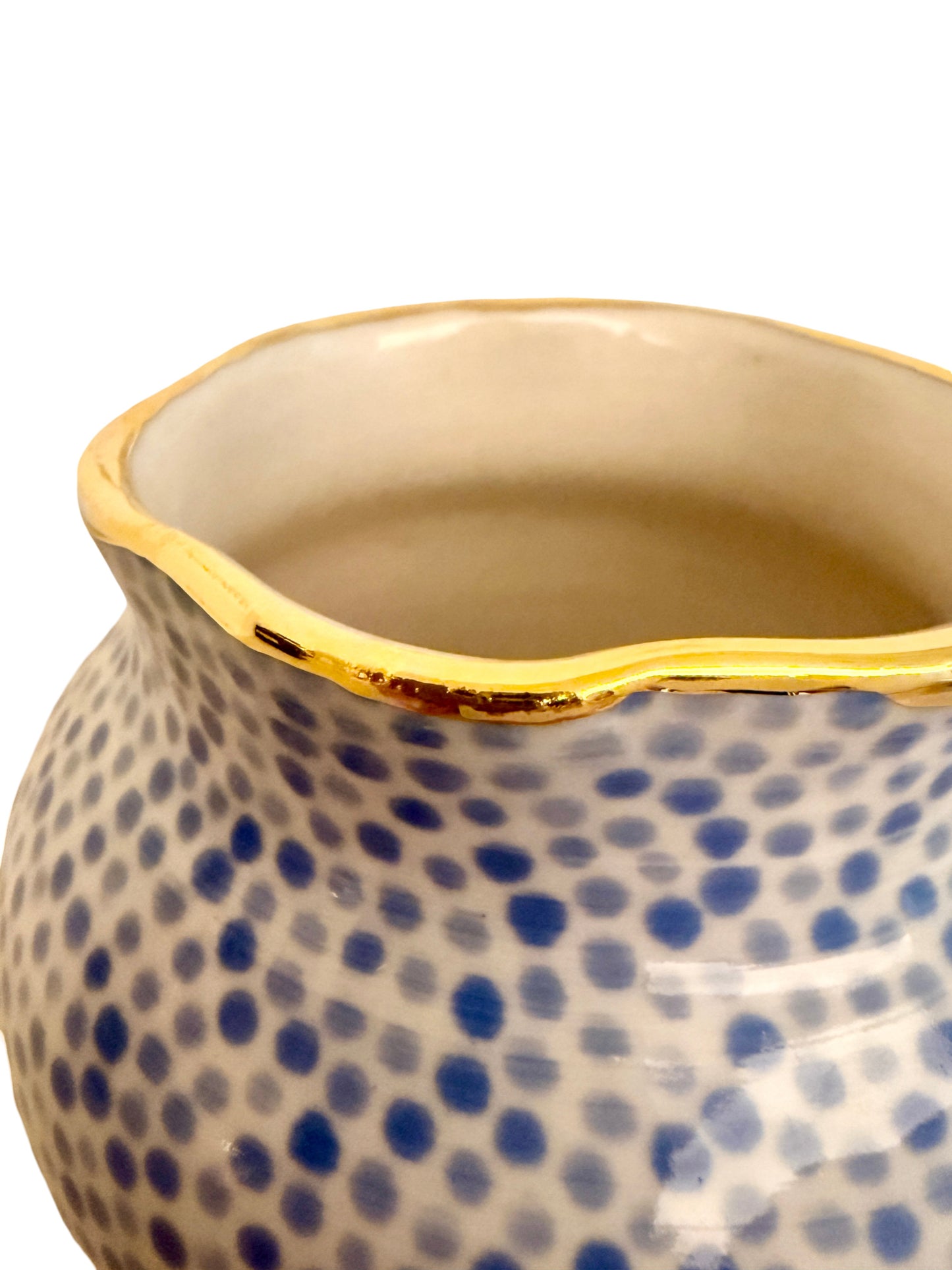 Light Blue Dot Mini Vase
